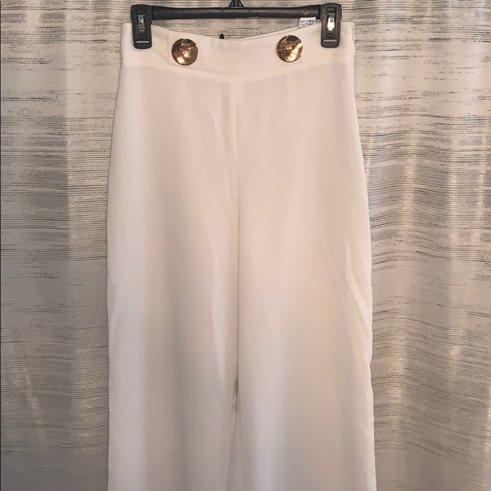 NWT ZARA WIDE LEG TROUSER PANTS
